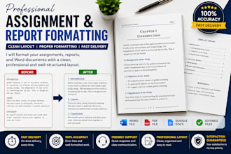 professionally format assignments, reports, and documents
