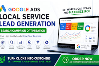 setup google ads local service lead generation search campaign optimize  adword