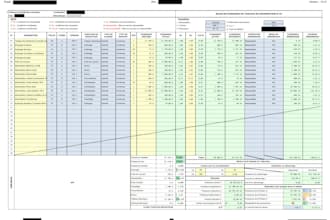 create detailed electrical panel load calculation sheets