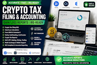 do crypto,irs tax filing, accounting and reporting using koinly and cointracking