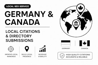 do germany, canada local citations and directory submissions for local seo