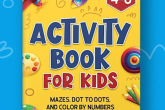 create custom kids activity books and educational worksheets for children