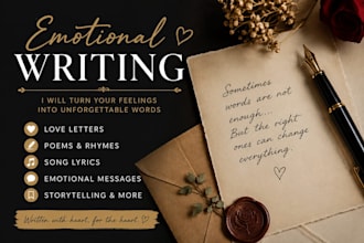 write heartfelt emotional messages