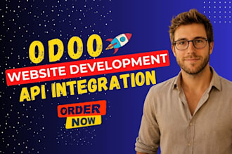 do odoo website development, automate odoo workflows and odoo API integration