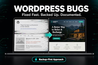 fix your broken wordpress site or critical bug quickly