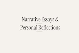 write narrative essays and personal reflections