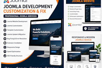 develop customize and fix joomla website professionally
