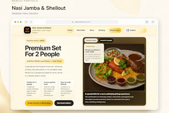 create a restaurant website with menu and whatsapp order