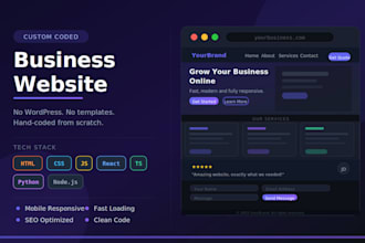 build a professional business website with modern design