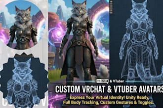 create custom vrchart avatar vr furry avatar vr character nsfw sfw pc and quest