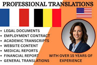 do professional english german translation and transcript