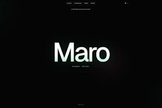 create a modern website frontend and backend