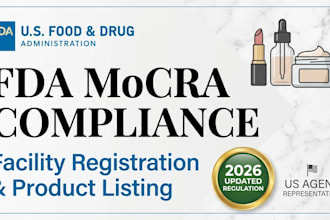 be your fda US agent and handle food facility registration and label compliance