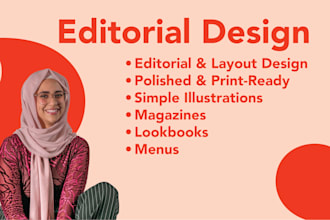 design professional magazine layouts and editorial brochures