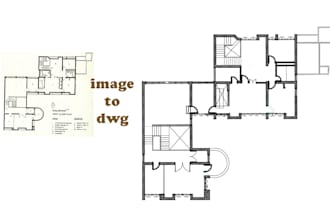 redraw architectural plans in autocad