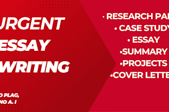 do urgent essay writing with research