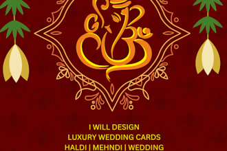 design beautiful indian wedding card invitation