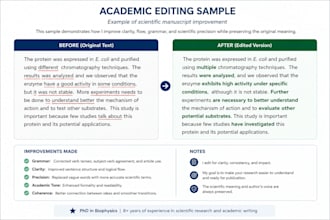 review and improve your scientific manuscript