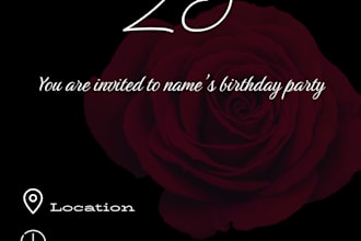 design birthday invitation card