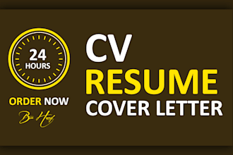 create a tailored and professional CV, resume, cover letter