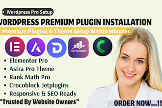 install elementor pro astra pro astra theme div rank math pro crocoblock plugins