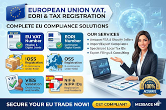register your eu vat eori oss ioss vies ein and nif professionally