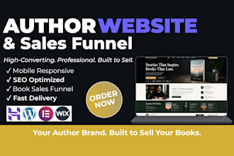build an author website for self published authors to sell more books