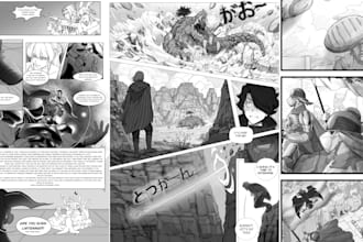 dessiner manga anime comic book illustration webtoon manga pages artiste manhwa