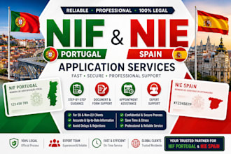 provide reliable nif portugal and nie spain application services