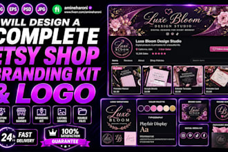 design a complete etsy shop branding kit and logo