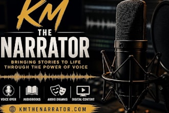professionally narrate or voice over your project