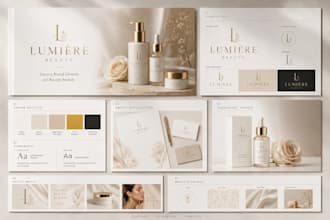 create luxury brand identity and brand guidelines for beauty brands