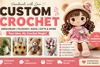 crochet custom handmade items with premium quality