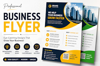 design business, company and product flyer and brochure