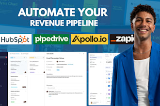 pipedrive apollo io hubspot crm gohighlevel zoho zapier integration