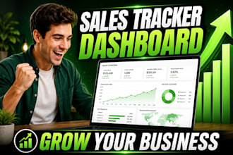 build sales tracker and profit dashboard spreadsheet in excel for your business