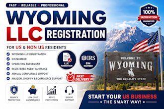 register wyoming llc and obtain ein for US and non US residents