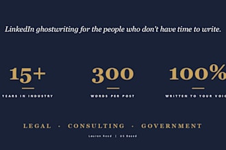 ghostwrite linkedin posts for lawyers and legal professionals