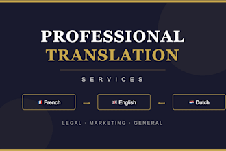 proofread, correct and improve your french, dutch, polish or english text