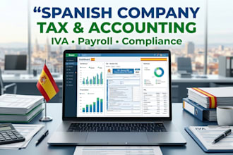 manage spanish company accounting, tax filing and iva for compliance