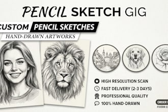 draw pencil sketch portrait