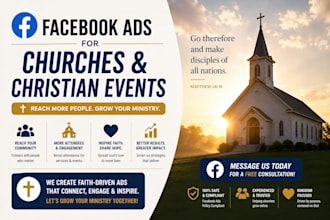 run facebook ads for church events and christian programs