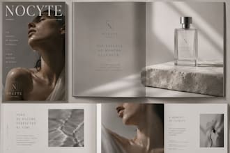 create a luxury brand identity for beauty and lifestyle brands
