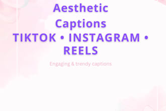 aesthetic captions for girls reels