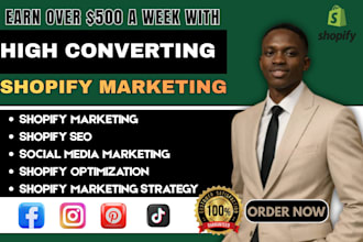 do shopify marketing, shopify promotion and boost website traffic shopify seo