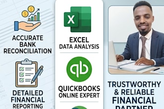 bank reconciliation, financial auditing, and data entry