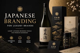 design luxury japanese branding visuals