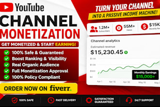 do organic youtube promotion for monetization