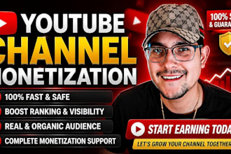 do complete youtube monetization requirements and fix channel monetization issue