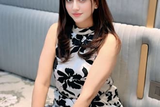 be create realistic fashion photo model image